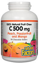 Vitamin C 500mg, Peach Passionfruit & Mango 90 Chewable Wafers