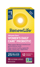Ultimate Flora Women's Daily Care Probiotic, 25 Billion, 30 Capsules