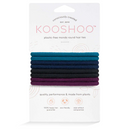 Plastic-free Mondo Round Hair Ties, Dark Hues 8 Pack