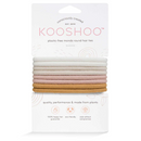 Plastic-Free Mondo Round Hair Ties, Golden Fibres 8 Pack