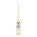 Beeswax 12" Taper Candle Pair, Pearl