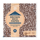 Organic Brown Rice Paper Spring Roll Wraps, 22 Pieces