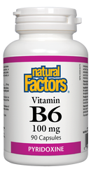 Vitamin B6, 90 Capsules