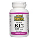 Vitamin B12, 1000mcg 90 Tablets