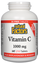 Vitamin C 1000mg, 180+30 Tablets