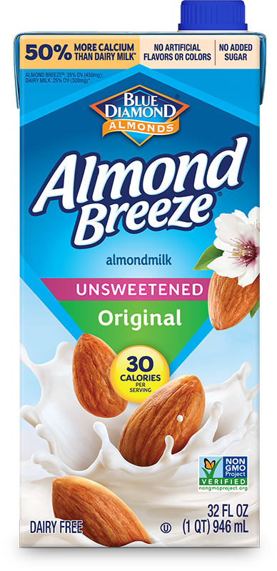 Almond Breeze Unsweetened Original, 946mL