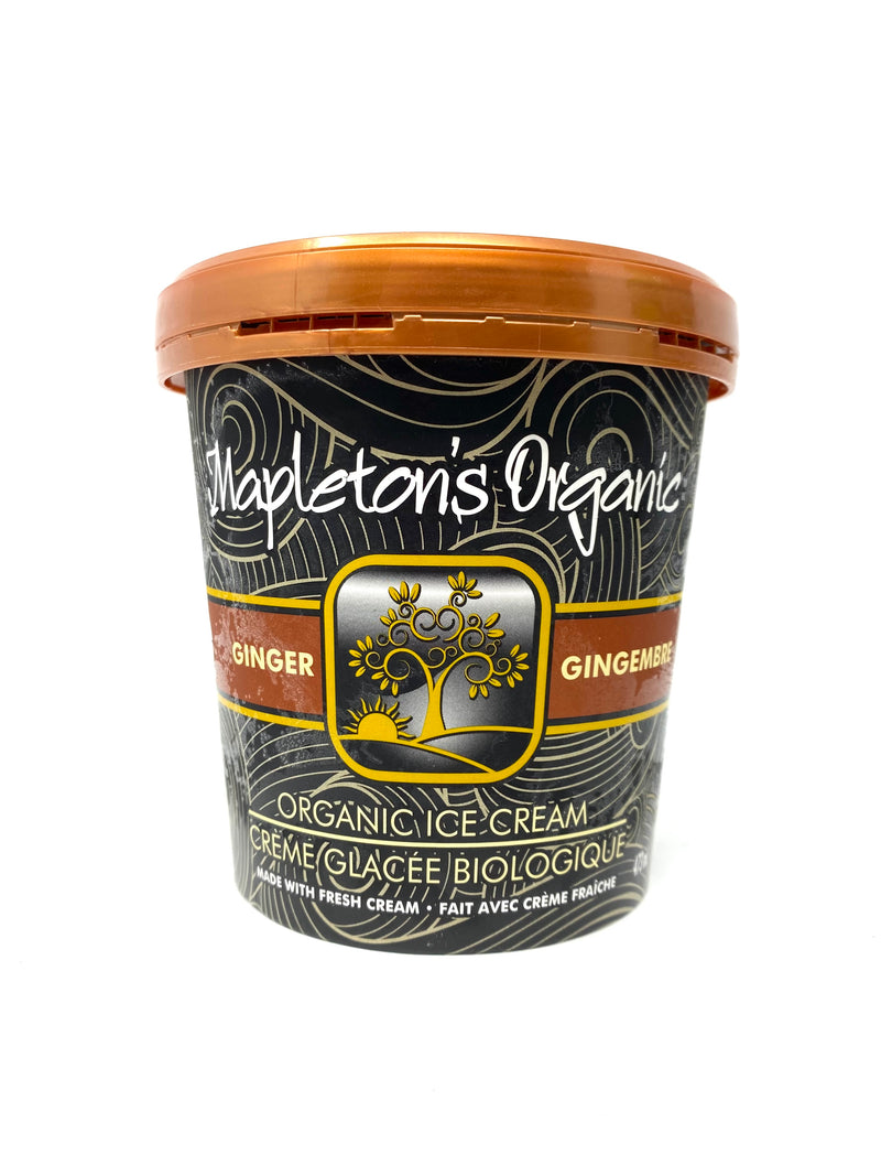 Organic Ginger Ice Cream, 473mL