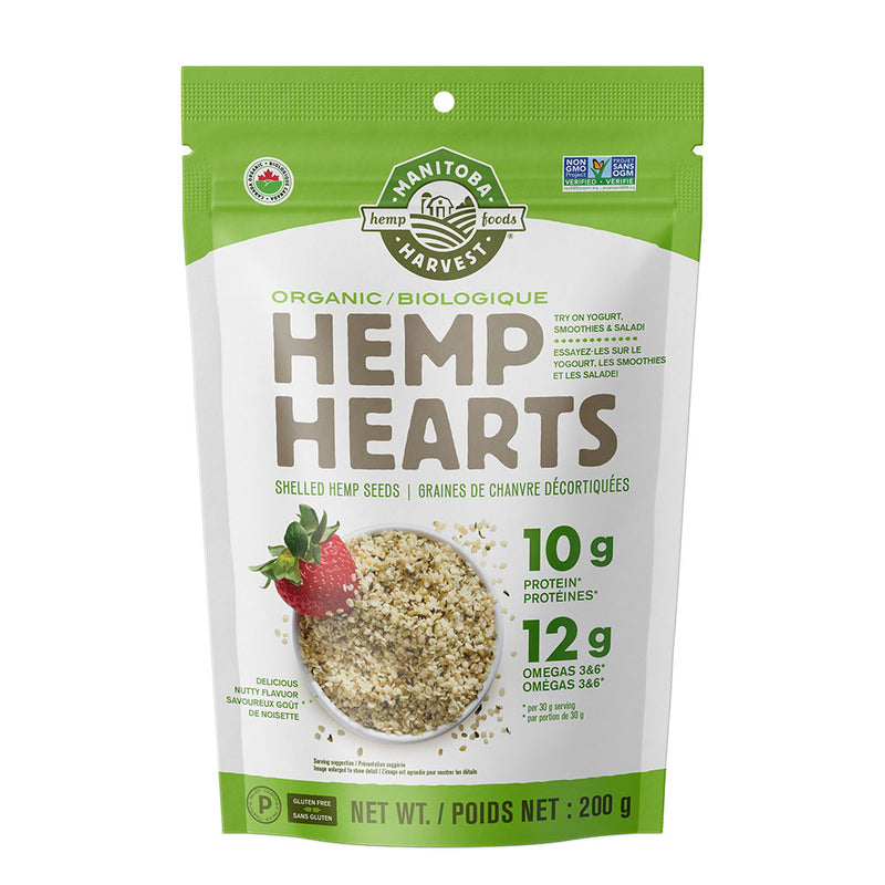 Organic Hemp Hearts, 200g