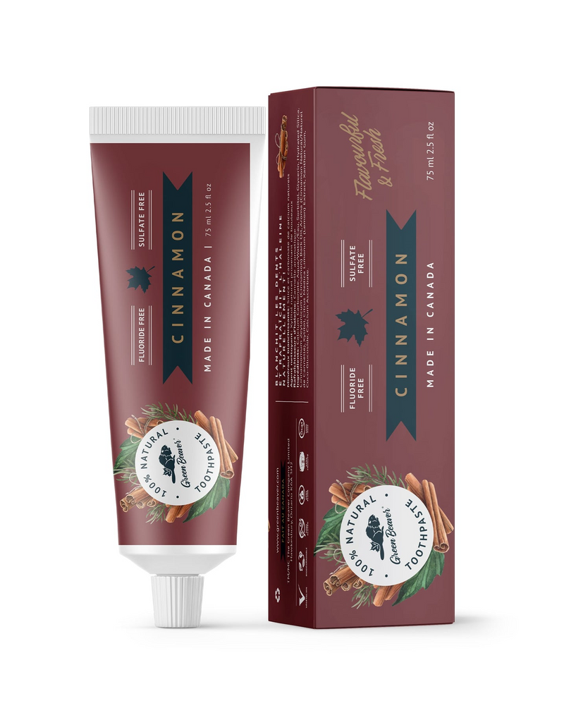Fluoride-Free Toothpaste, Cinnamon 75mL