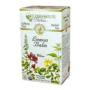 Organic Lemon Balm, 24 Tea Bags
