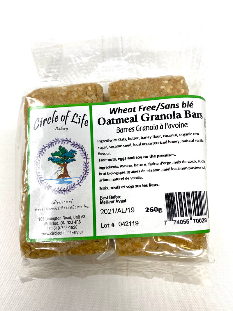 Oatmeal Granola Bars, 4 Pack