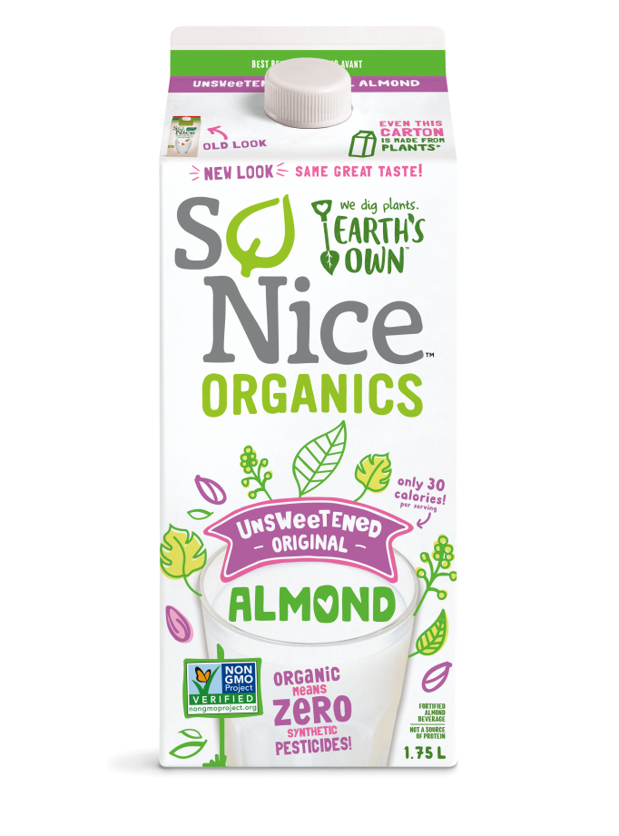 Organic Almond Milk, Unsweetened Original 1.75L
