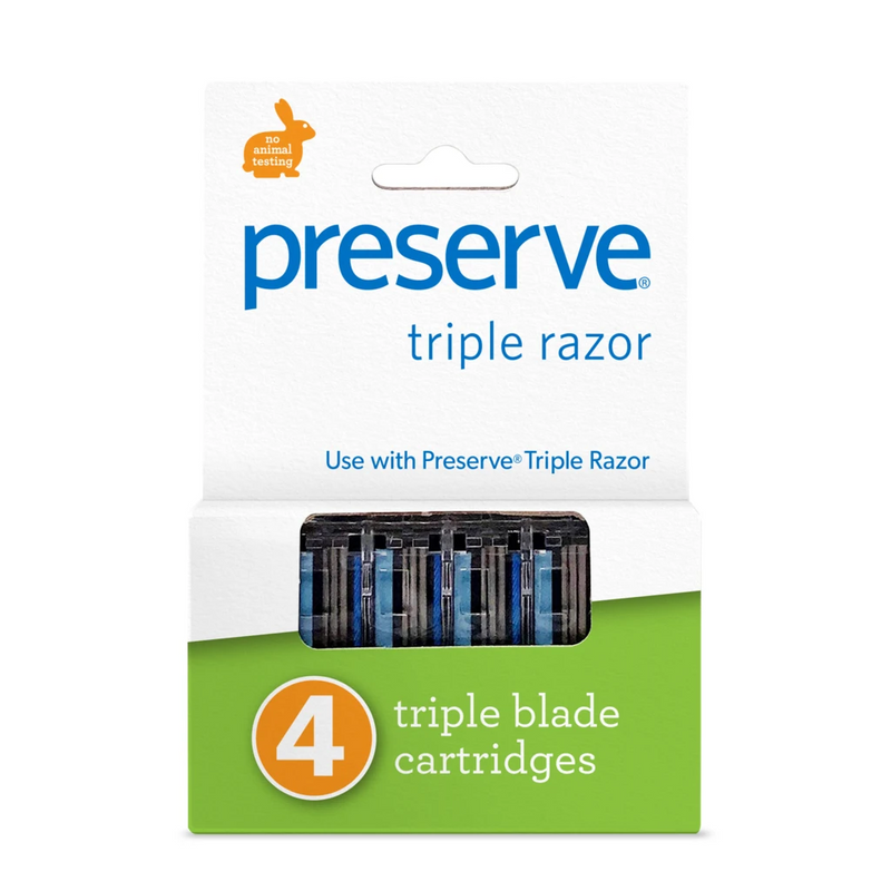 Preserve Triple Replacement Blades, 4 Blades