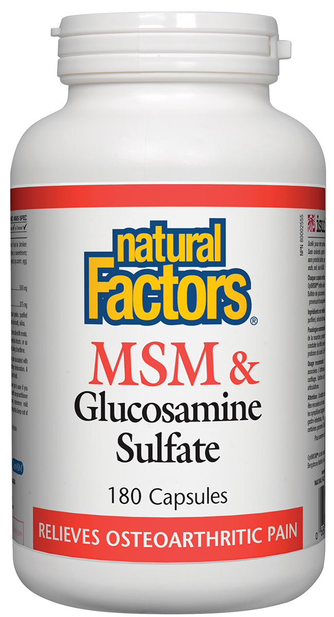 MSM & Glucosamine Sulfate, 180 Capsules