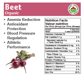 Organic Beet Juice, 1L
