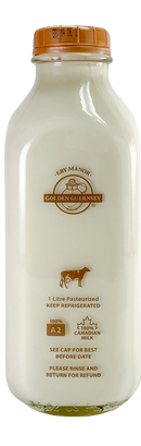 Guernsey Cream Top Whole 4.8% Milk, 1L Bottle