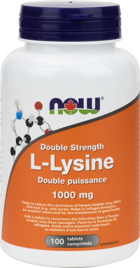 L-Lysine 1000mg, 100 Tablets