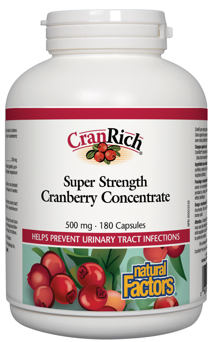 NF CRANRICH 500MG 180CAP