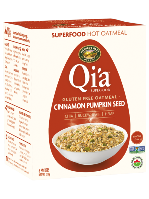 Qi'a Cinnamon Pumpkin Seed Oatmeal, 228g