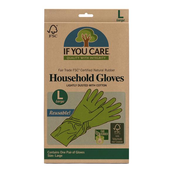 Rubber Household Gloves, Large