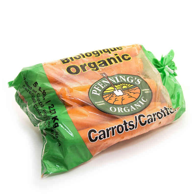 Organic Carrots, 5lb bag