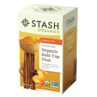 Organic Turmeric Chai Tea, 16 Tea Bags