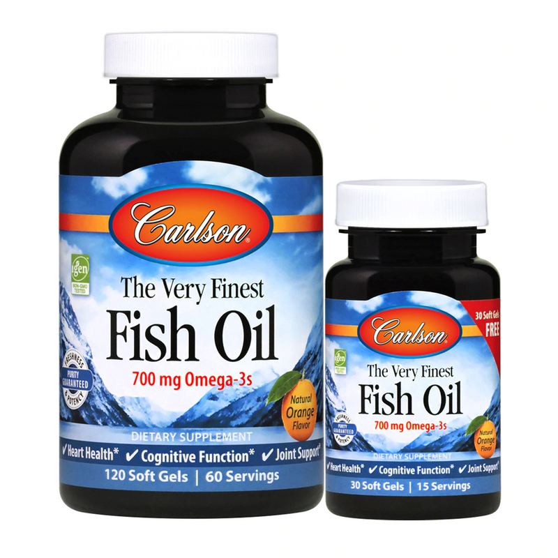 The Very Finest Fish Oil, Orange 120+30 Softgels