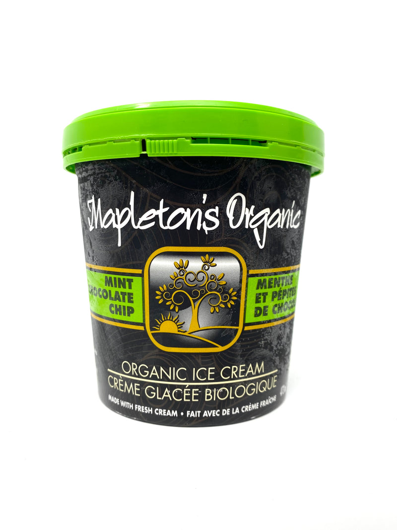 Organic Mint Chocolate Chip Ice Cream, 473mL