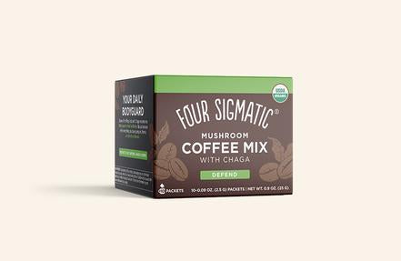 Instant Mushroom Coffee with Chaga & Cordyceps, 10 Packets