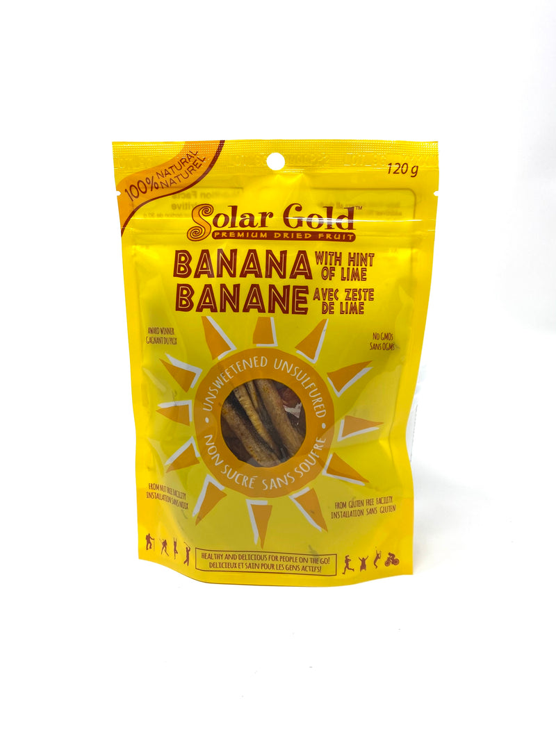 Dried Banana with a Hint of Lime, 120g
