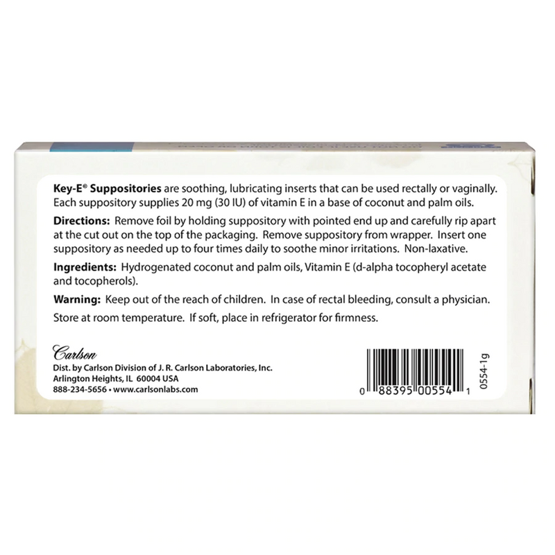 Key-E Suppositories, Box of 12