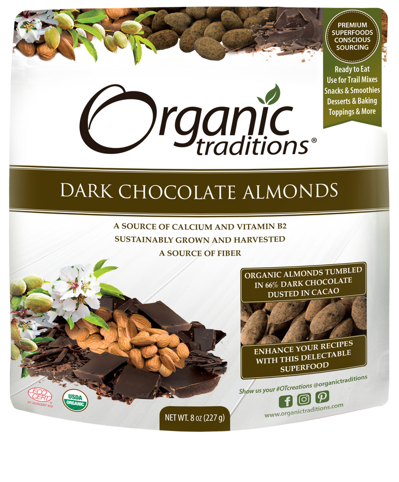 Dark Chocolate Covered Almonds, 227g