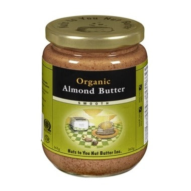Almond Butter, Organic, Smooth, 365g