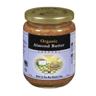 Almond Butter, Organic, Crunchy, 365g