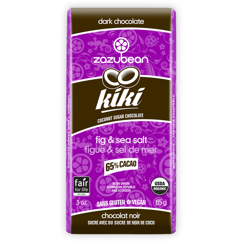 Kiki, 65% with Fig & Sea Salt Chocolate Bar