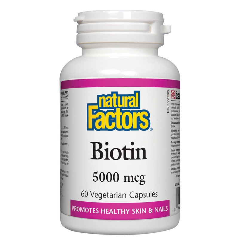 Biotin 5000mcg, 60 Capsules