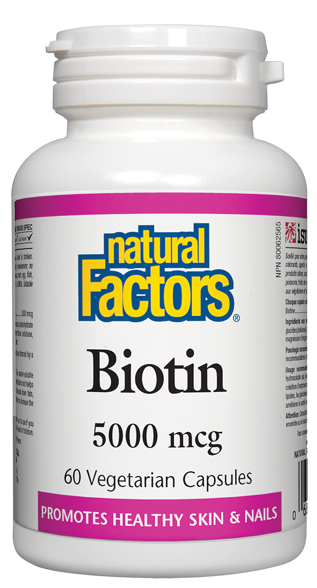 Biotin 5000mcg, 60 Capsules