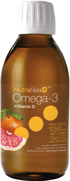 NutraSea - Omega-3 + Vitamin D, Grapefruit Tangerine 200mL