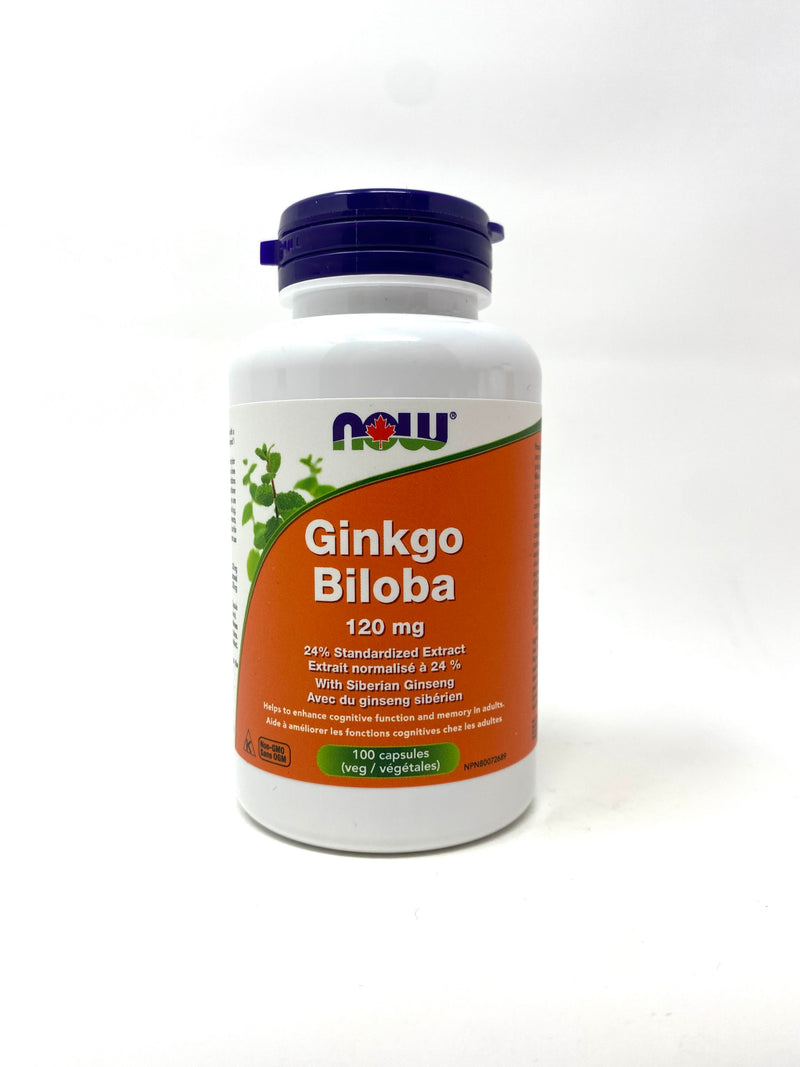Ginkgo Biloba 120mg, 100 Capsules