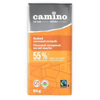 55% Salted Caramel Crunch Chocolate Bar