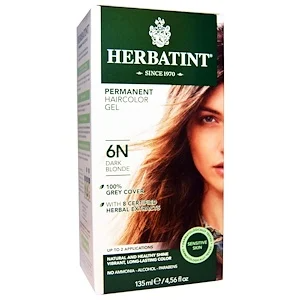 Permanent Haircolour Gel, 6N Dark Blonde, 135mL