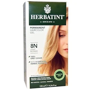 Permanent Haircolour Gel, 8N Light Blonde, 135mL