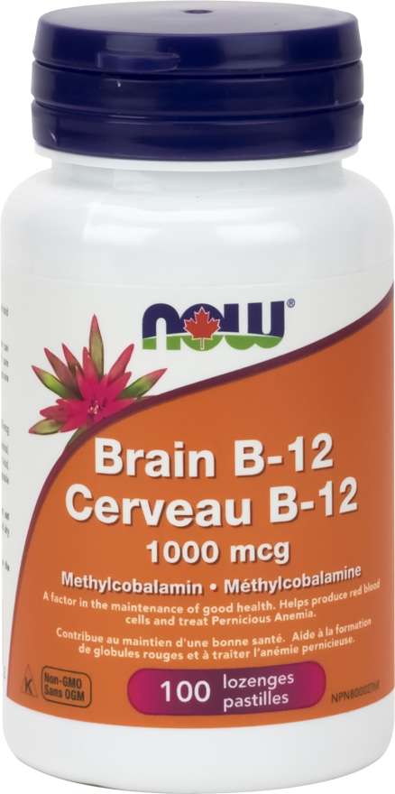 Brain B-12 1000mcg, 100 Lozenges