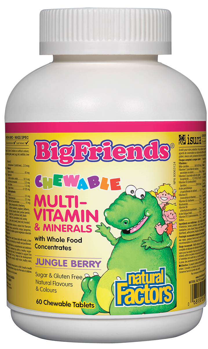 Big Friends Chewable Multivitamin, Berry 60 Tablets