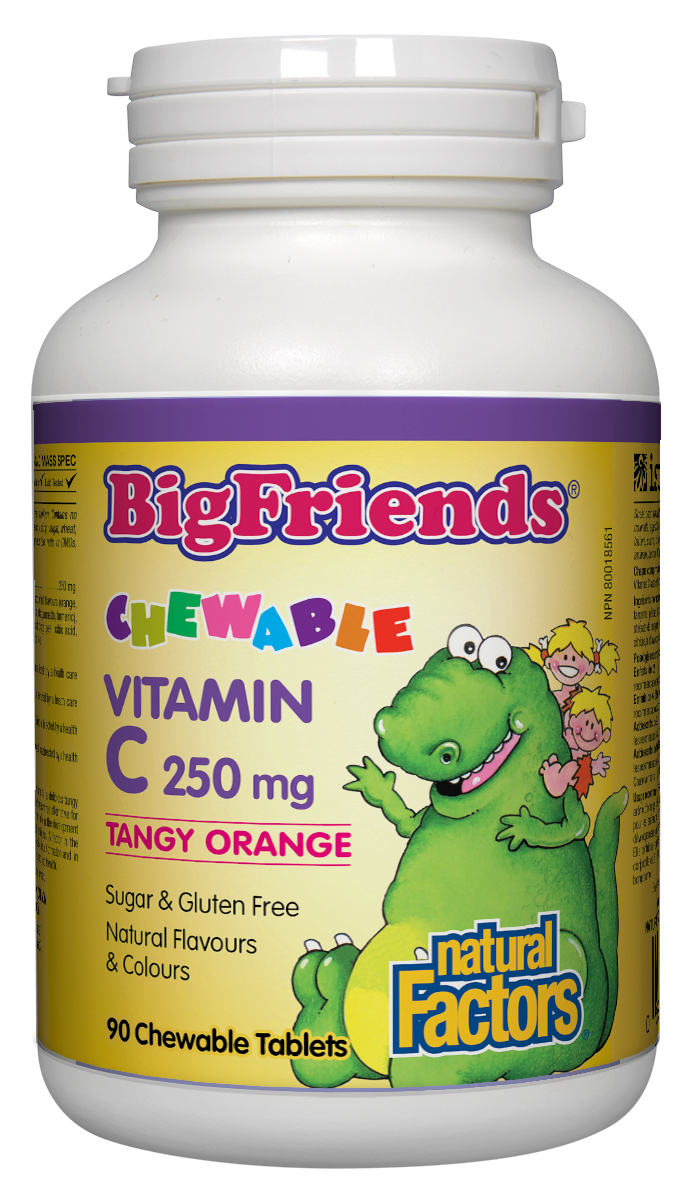 Big Friends Chewable Vitamin C, Orange 90 Tablets