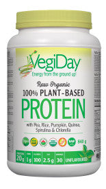 Raw Organic 100% Plant Based Protein, Unflavoured 840g