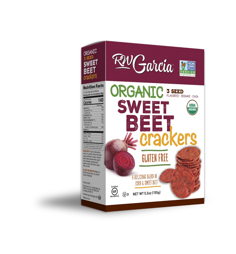 Organic Sweet Beet Crackers, 155g