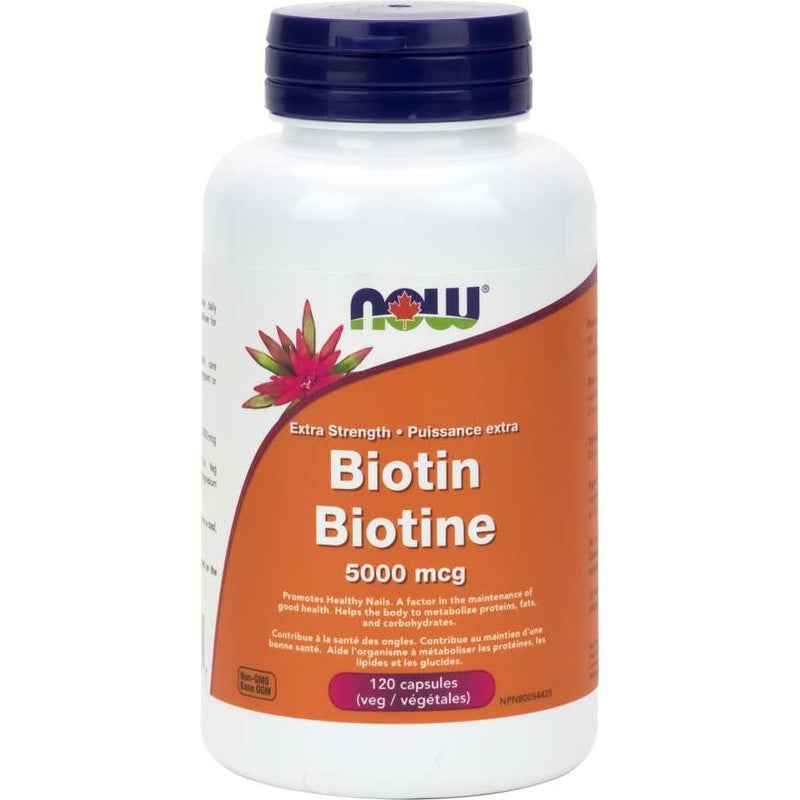 Biotin 5000mcg, 120 Capsules