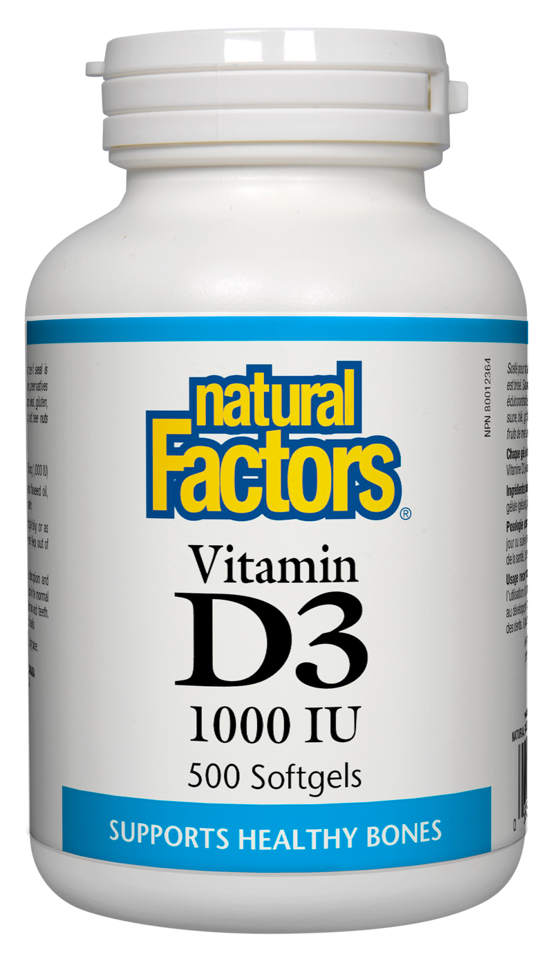 SunVitamin D3, 500 Softgels