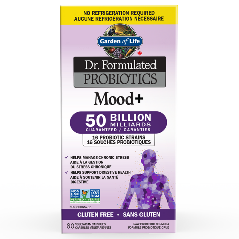 Dr. Formulated Probiotic Mood+, Shelf Stable 60 Capsules